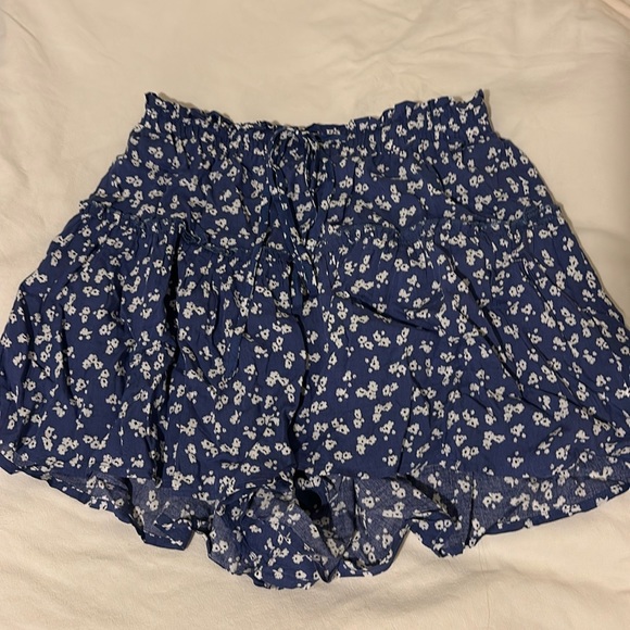 Blue floral skort - Picture 1 of 3